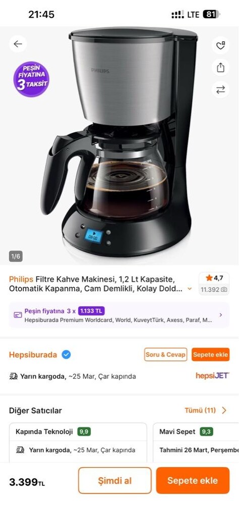 Philips Filtre Kahve Makinası - 4