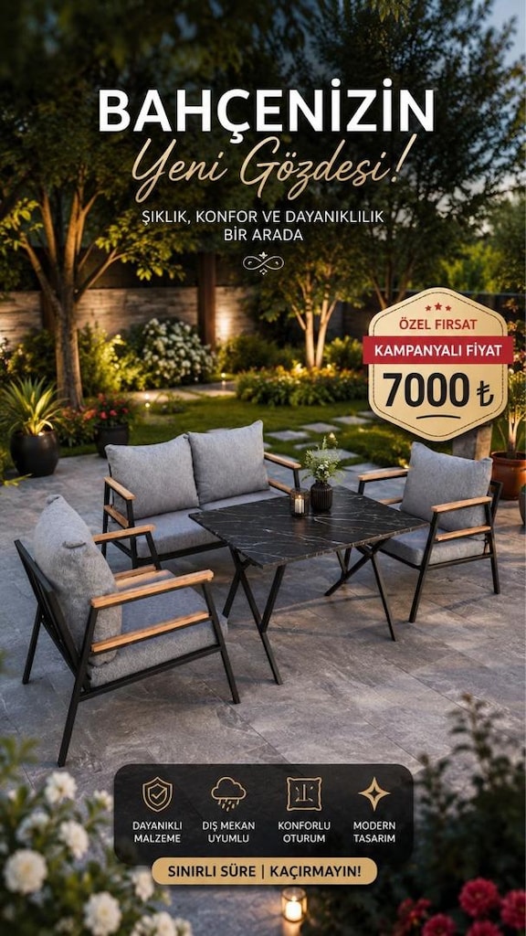 bahçe balkon ve teras mobilyası
