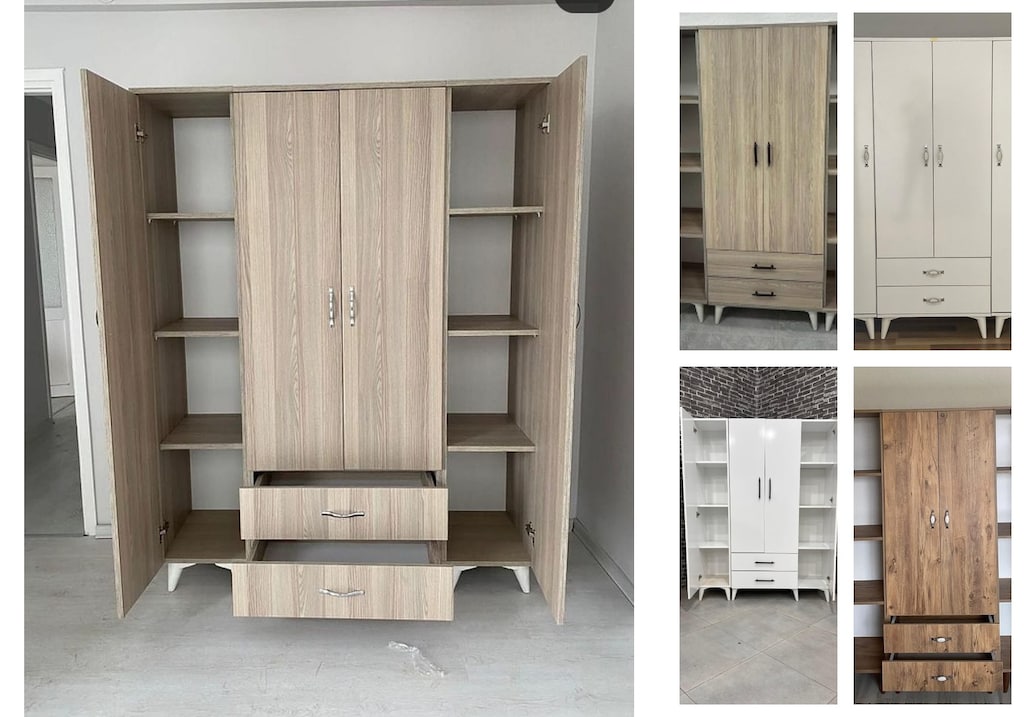 4 kapaklı elbise dolabı hjxscvlhva - 5
