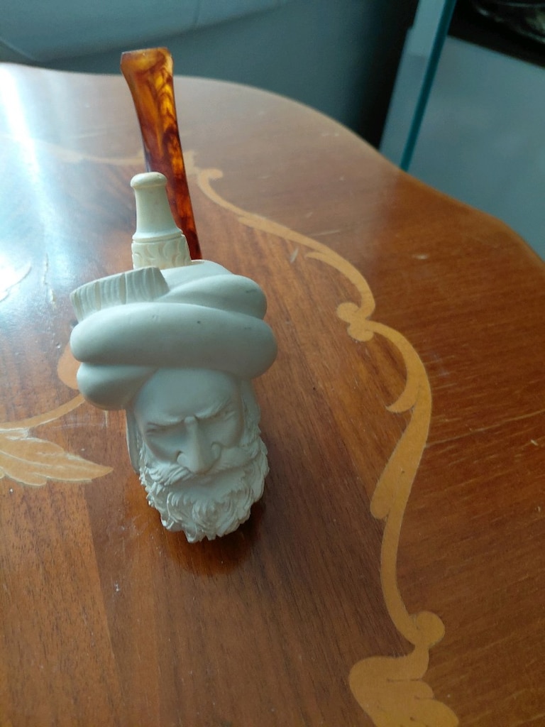 Özel El Oyma Lületaşı Pipo – Sultan / Osmanlı Figürlü - 2