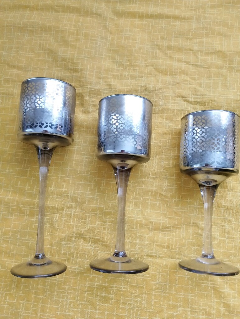 üçlü şamdan mumluk(acar marka) - 2