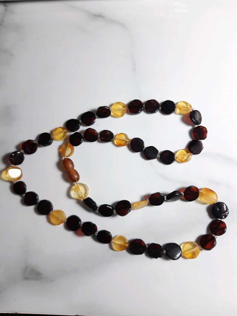 Yetişkin Unisex Damla Kehribar Kolye - 2