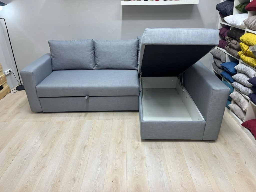 IKEA MANSTAD MODEL SIFIR KAPLAMA YATAKLI SANDIKLI L KÖŞE KOLTUK KANEPE - 4