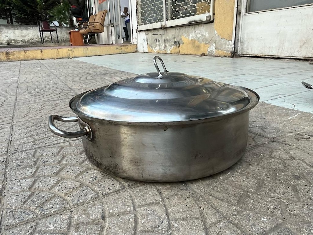 36 ve 40 cm Pilav Tenceresi Sanayi Tipi Pilav Tenceresi Yayvan - 5