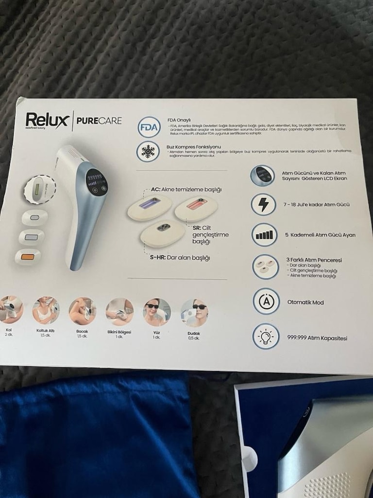 Relux PureCare IPL buz kompresli ev tipi lazer epilasyon cihazı - 2