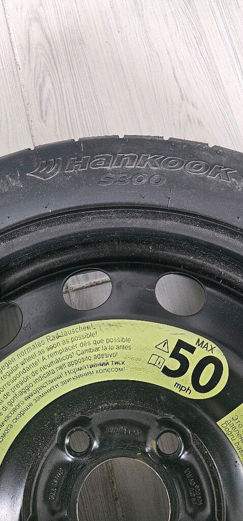 Mercedes ince stepne lastik 5×112 bijon aralığı - 6