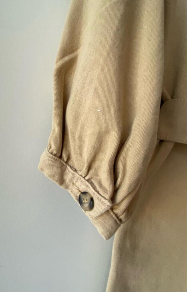 Trendyol Kadın Camel Cepli Kuşaklı Gabardin Gömlek Elbise - 8