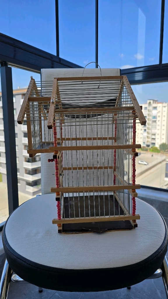 Ahşap Kuş Kafesi(El yapımı) - 4