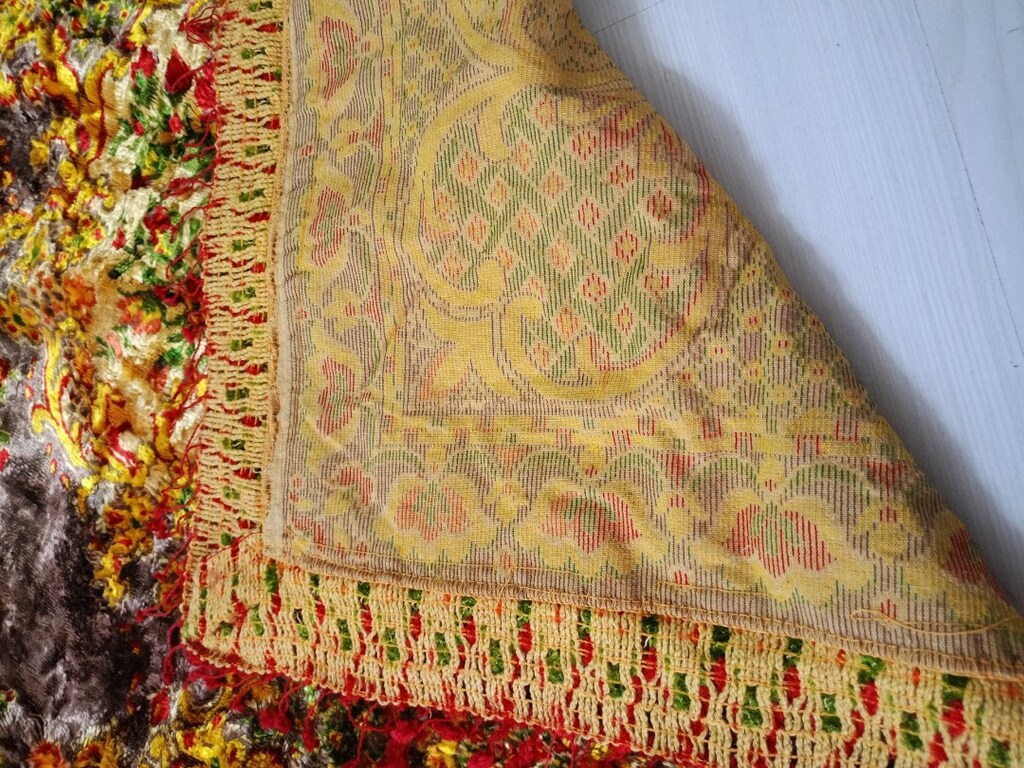 antika halı yatak örtüsü duvar halısı - 7
