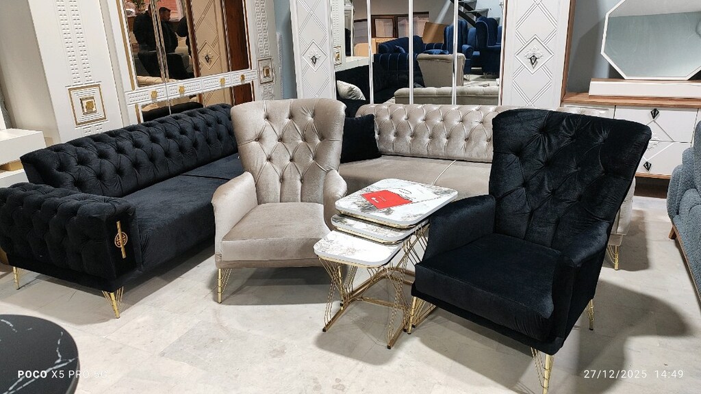 sıfır chester 4 lü oturma grubu kurulum Nakliyat ücretsiz 27.900 TL - 7