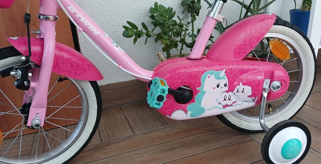 btwin çocuk bisikleti 14 jant Decathlon YENİ GİBİ Ön Sepetli de var - 5