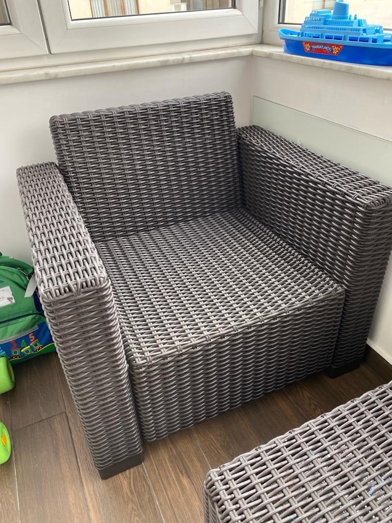 Rattan balkon &bahçe oturma takımı - 2