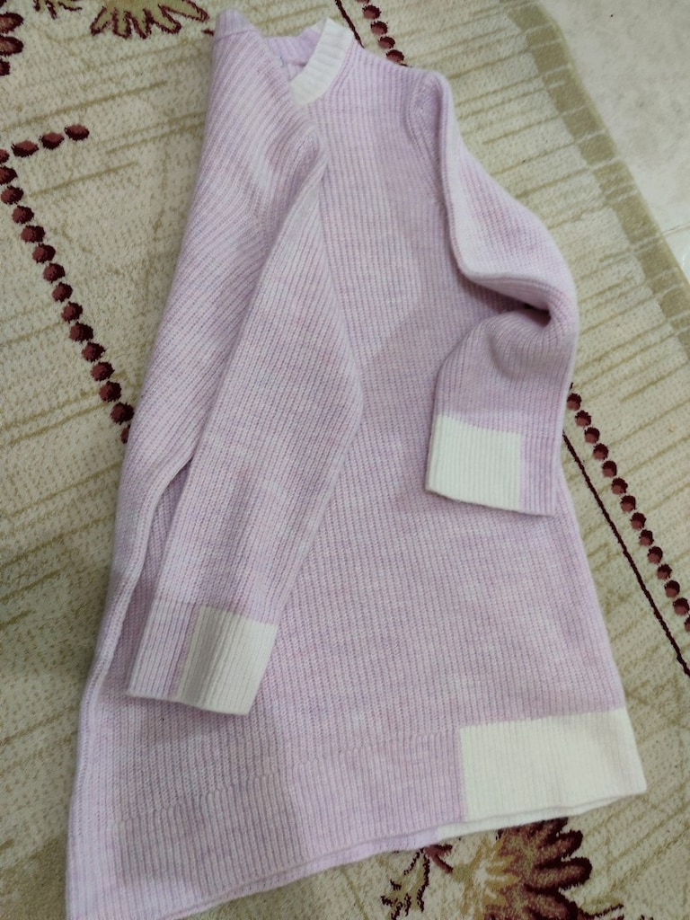 Yepyeni LCW Modest Lila/Beyaz Yumuşacık Triko (XS) - 7