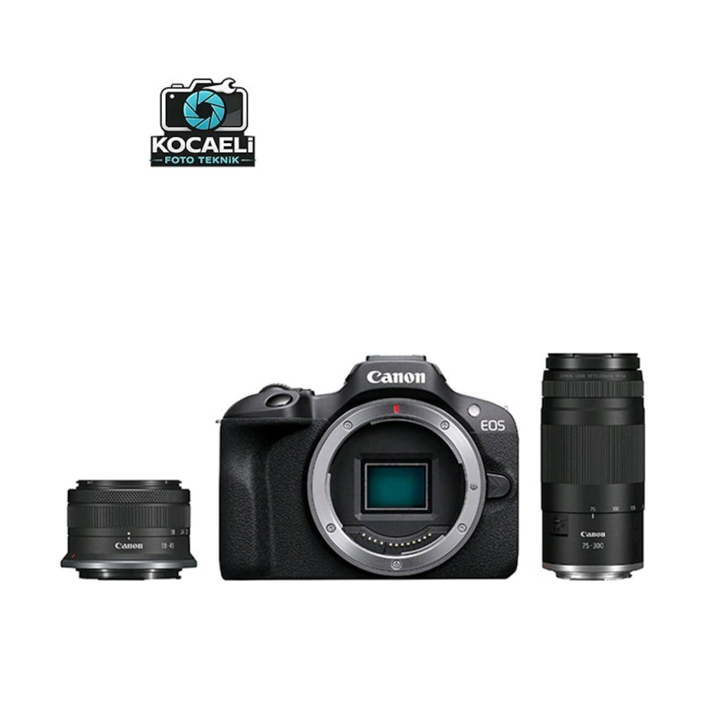 Canon EOS R100 + 18-45mm + 75-300mm Lens Aynasız Fotoğraf Makinesi - 2