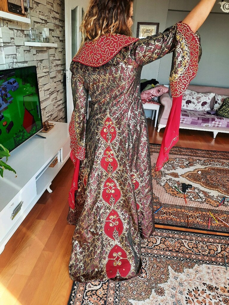 bindallı kınalık abiye kaftan - 3