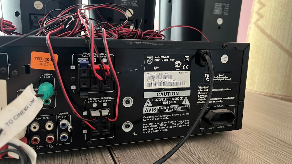 PHILIPS FR 740 SURROUND SES SİSTEMİ + DVD + 4 ADET HOPARLÖR - 15
