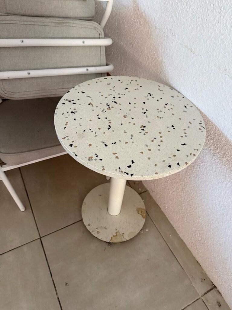 Sandalye masa bohem beyaz yeni - 3