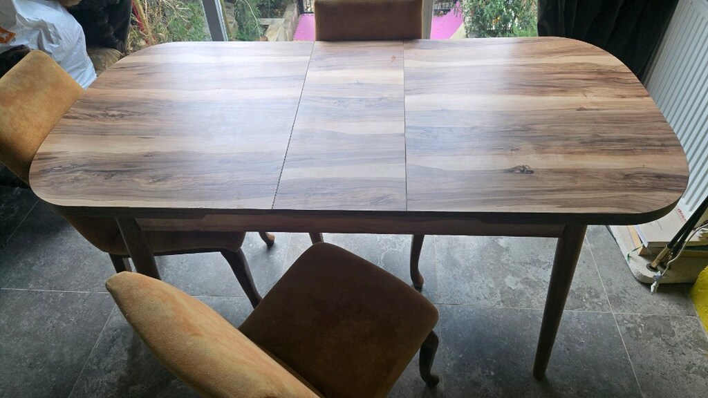 Açılabilir Yemek Masa ve 3 sandalye - 4