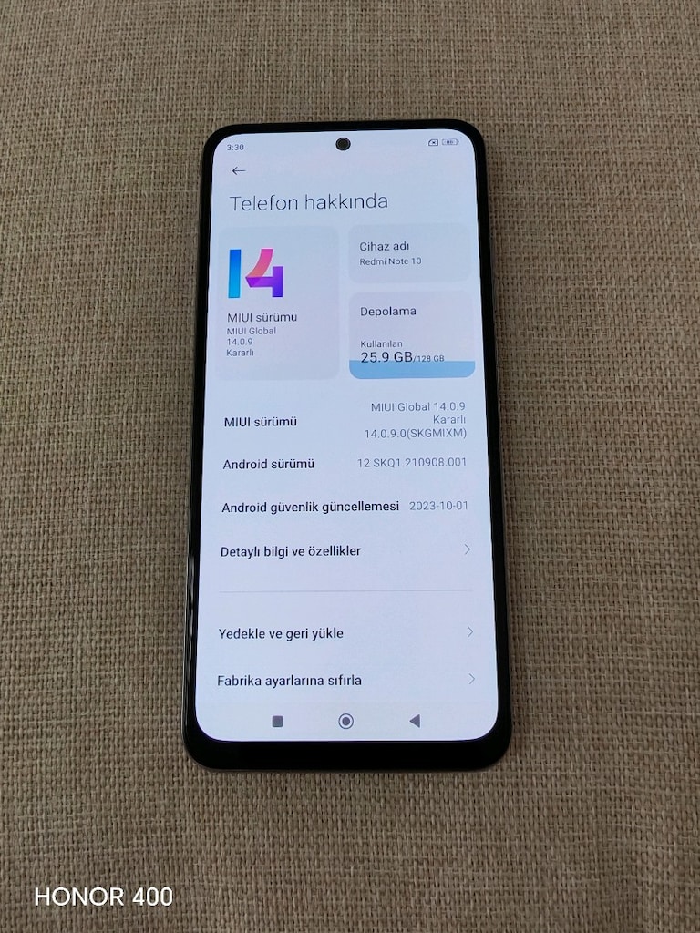Redmi Nete 10 128gb Türkiye cihazı temiz sorunsuz Son 4000tl - 4