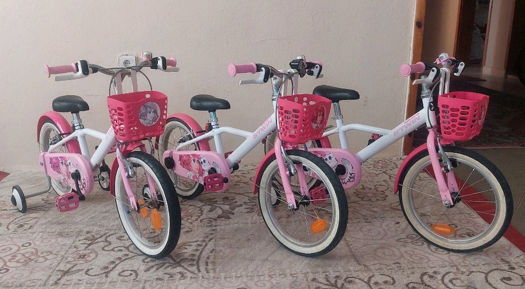 3 ADET 16 JANT DECATHLON BTWIN KIZ ÇOCUK BISIKLETI - 10