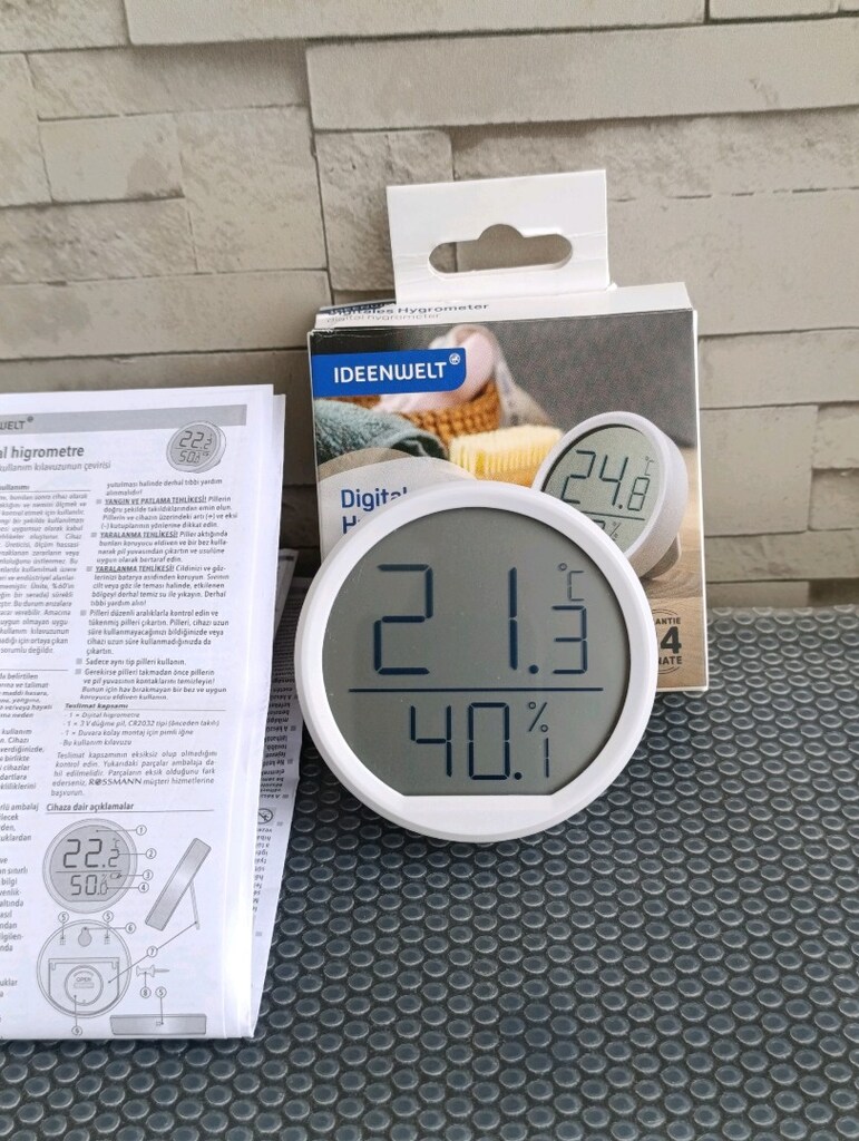 Dijital Higrometre ve Nem Ölçer - 3