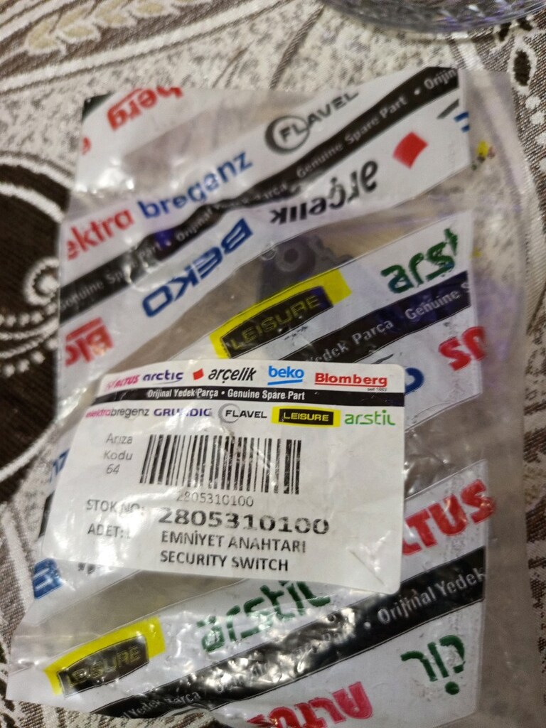 Arçelik altus Beko çamaşır makinesi kapak kilidi - 2