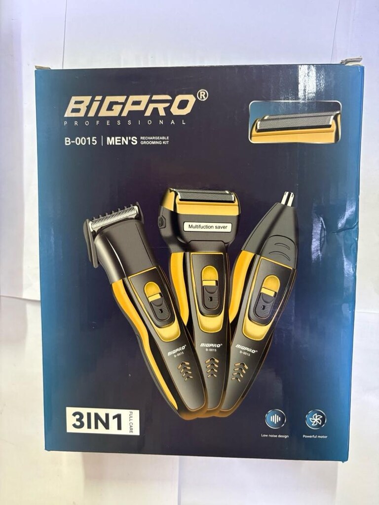 BIGPRO B-0015 3’ü 1 Arada Şarjlı Tıraş Makinesi Seti - 3