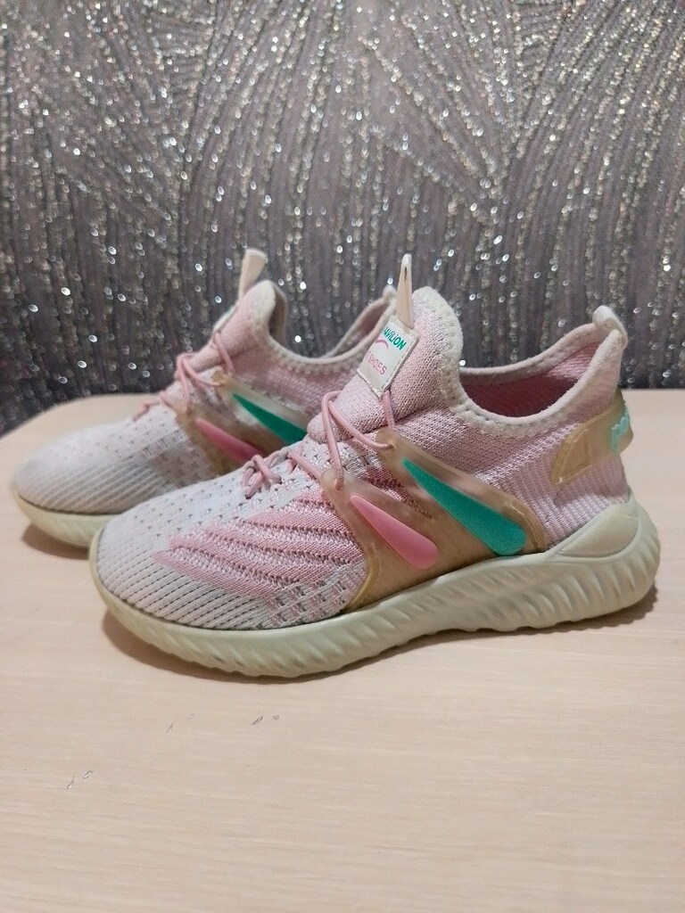 Pembe Örgü Kız Çocuk Sneaker...33 numara - 2
