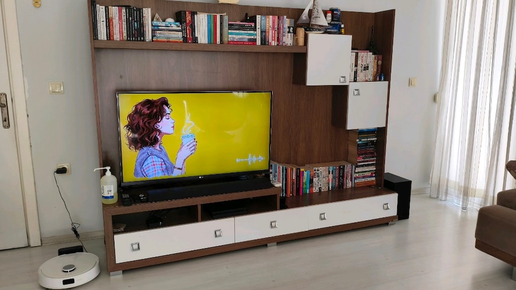 Oturma Odası Yemek Masası TV ünitesi Tüm Salon Takımı - 10
