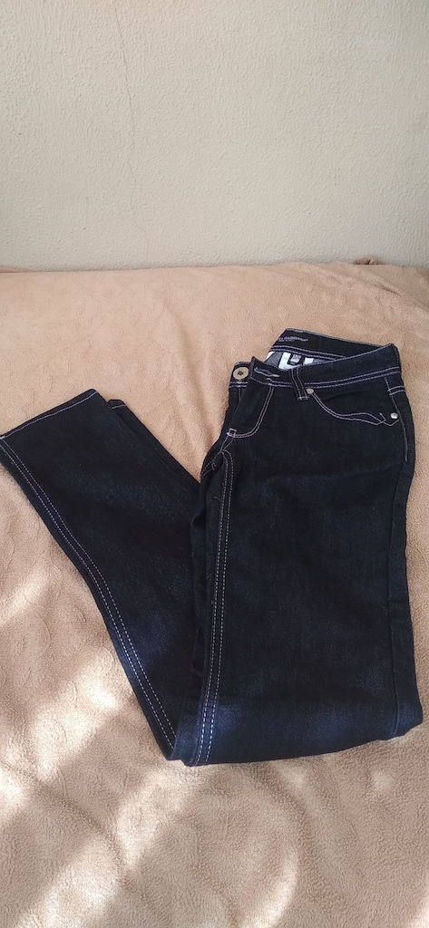 Dolce & Gabbana 14 Classic Koyu Lacivert %100 Keten Pantolon - Size 26