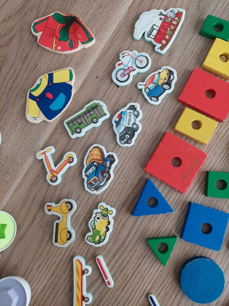 Eğitici ahşap manyetik puzzle parçaları - 4