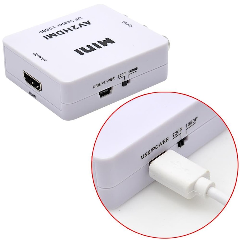 4553 Rca Av To Hdmi Çevirici Dönüştürücü Adaptör - 5