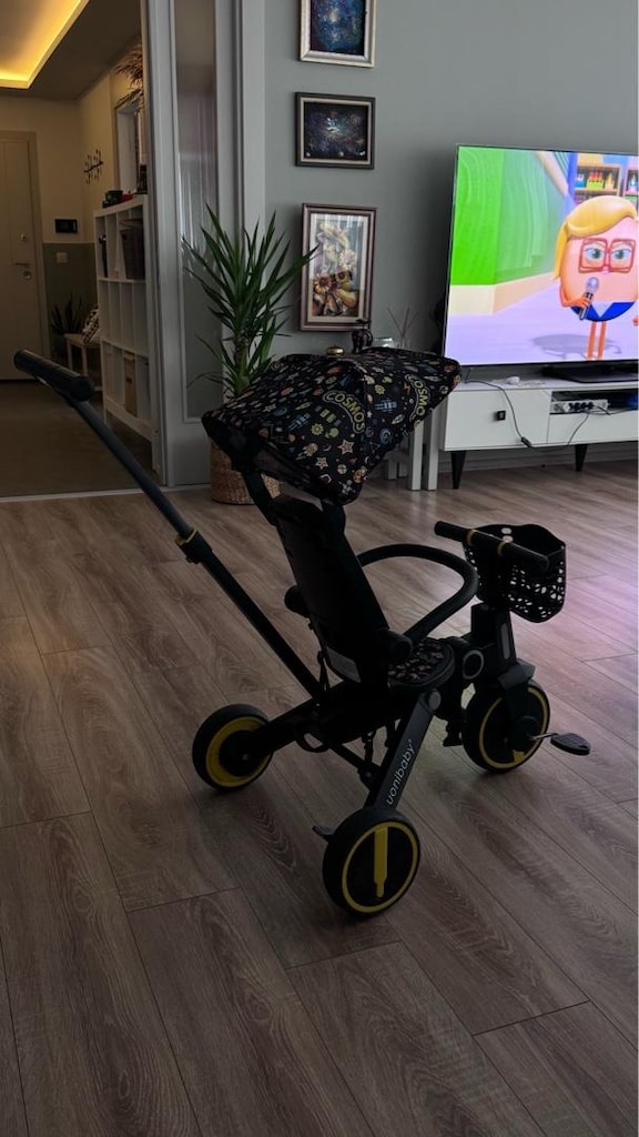 uonibaby 7-in-1 Çocuk Üç Tekerlekli Scooter Katlanır Bebek bisiklet - 3