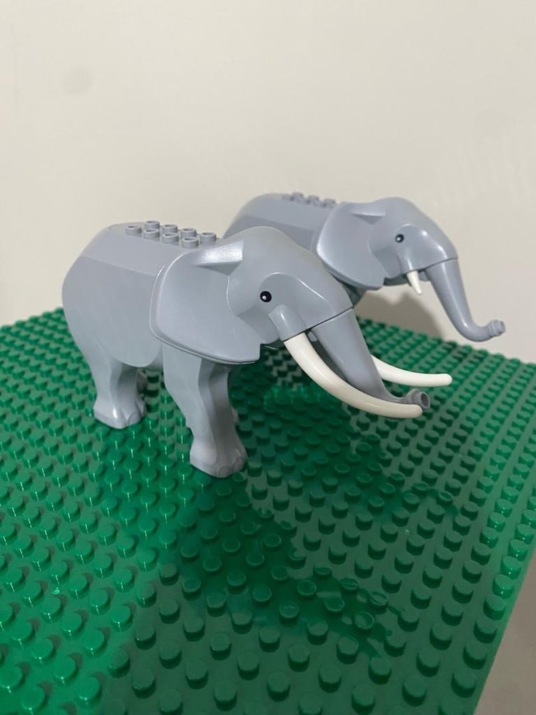 Lego erkek ve dişi fil figürleri - 6