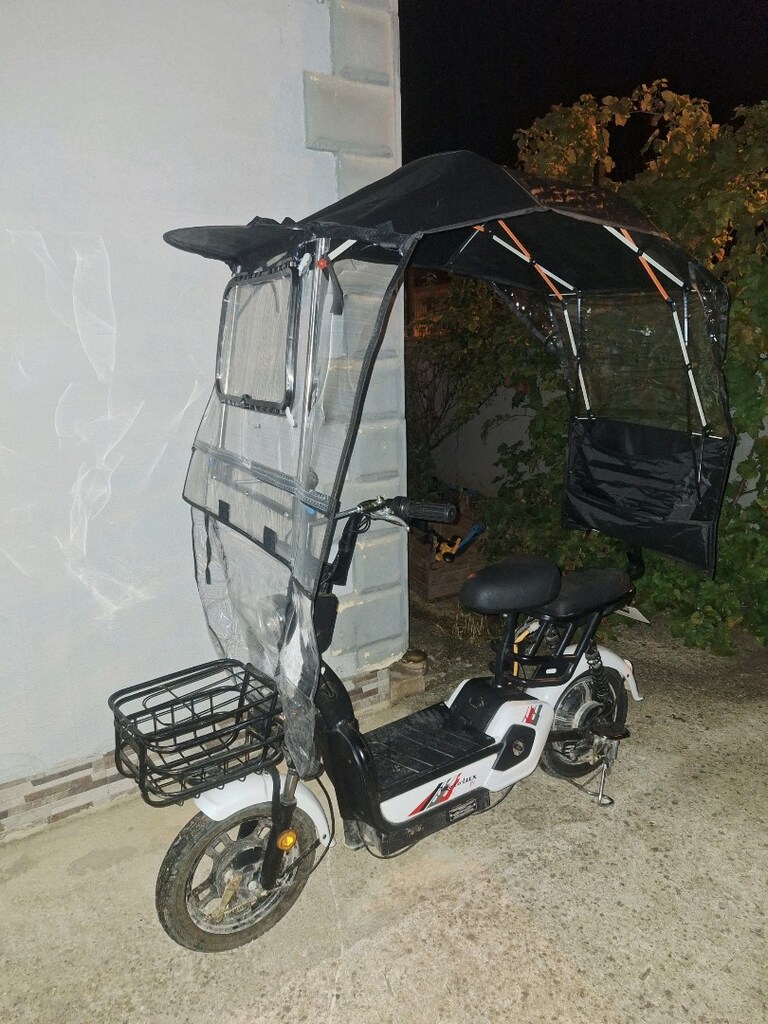 Elektrikli bisiklet özel tenteli büyük akülü - 3