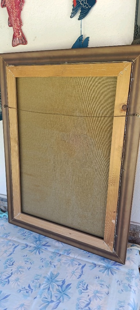 Tual üstüne yağlı boya çalışma imzalı usta işi 80 cm 60 cm - 5