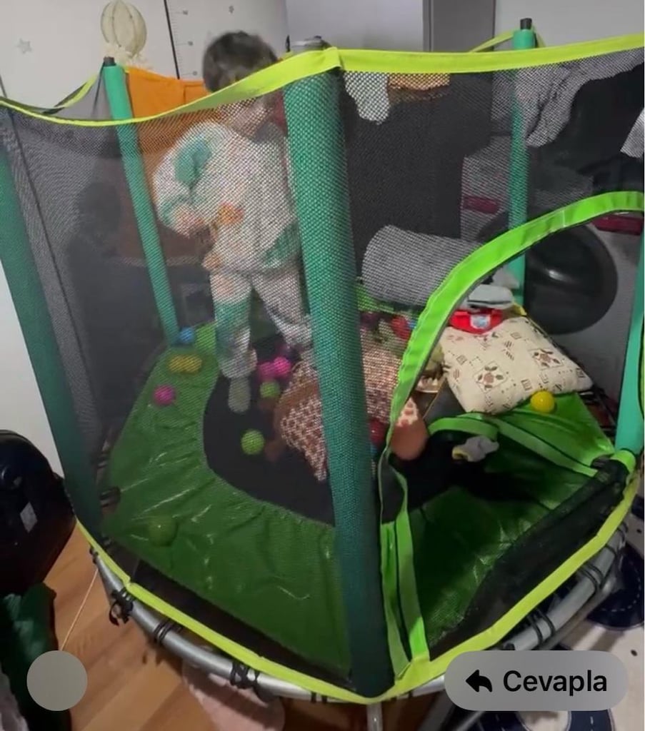 140 cm ev tipi trambolin 5 ay kullanıldı - 2