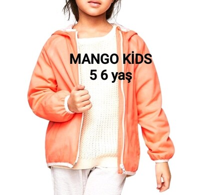 MANGO SOMON YAĞMURLUK CEKET KAPŞONLU 5 6 YAŞ ÇOCUK hm zara koton