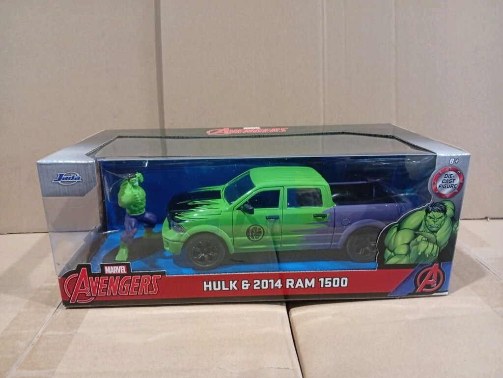 Jada, 9399726314R00, Marvel Hulk 2014 Ram 1500 Model Aracı ve Figür Ma - 2