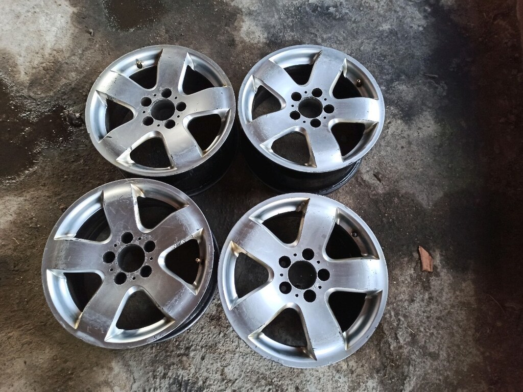 16 inç Mercedes w211 w210 w124 5x112 bijon aralığında Jant takımı - 6