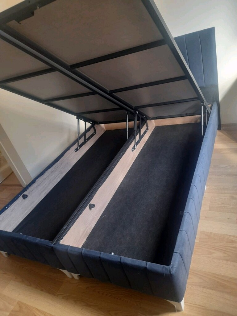Çift kişilik yatak baza başlık 3lü set - 3
