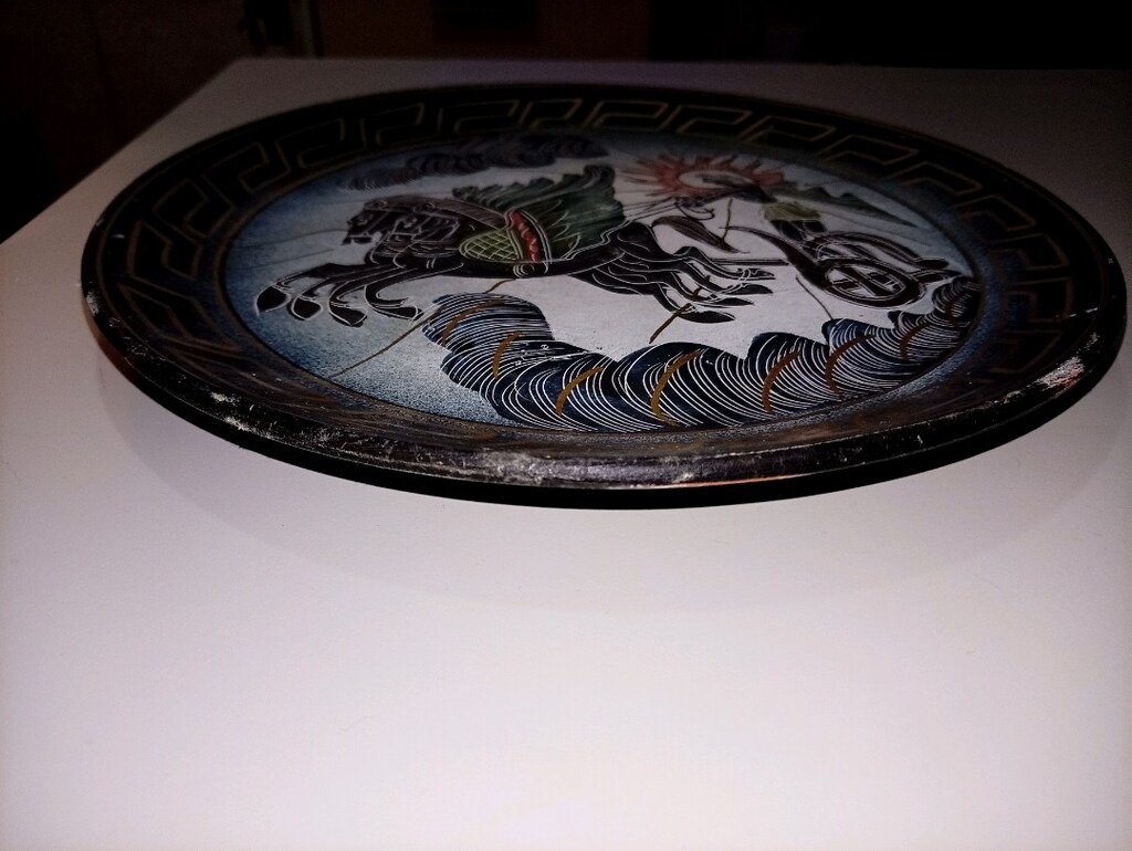 GİANNİS KERAMİK RHODOS EL YAPIMI SERAMİK DUVAR TABAĞI (24-25 CM) - 6