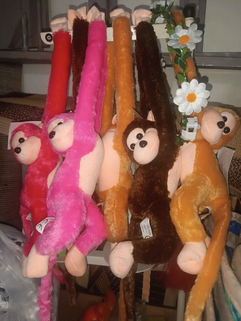 sesli elleri yapışkanlı oyuncak maymunlar - 13