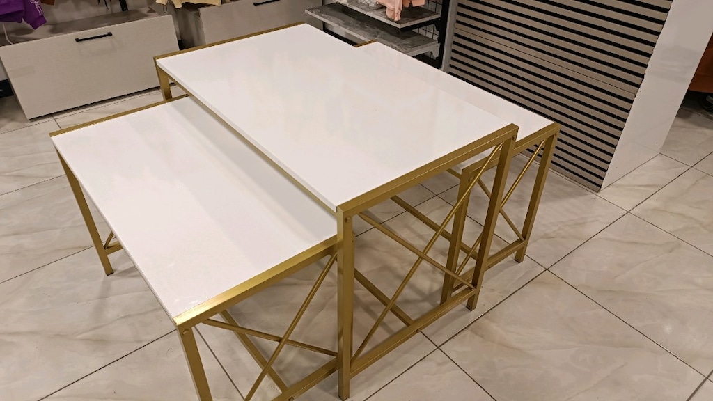 karşılama masası Gold renk - 2