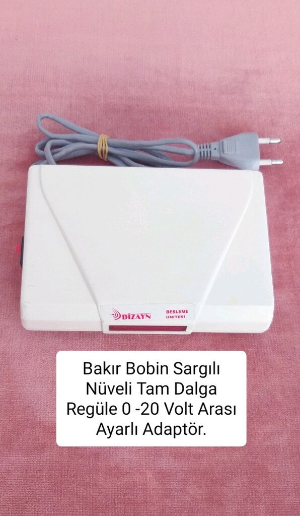 Bakır Bobin Sargılı Tam Dalga Regüle 0 -20 Volt Arası Ayarlı Adaptör. - 4