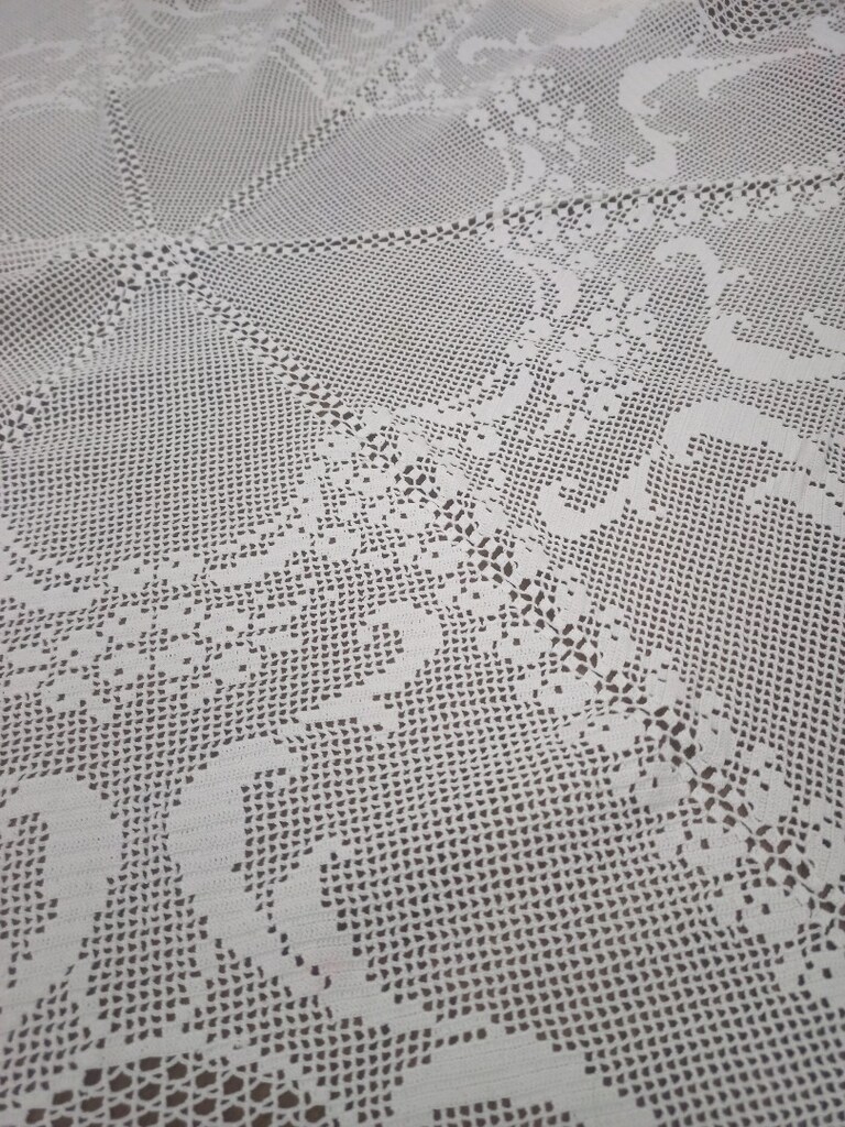 SİFİR DANTEL YUVARLAK MASA ORTUSU 140 cm - 4