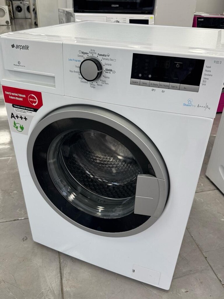 Arçelik 9 Kg A+++ Enerji İNVERTIR Çamaşır makinesi ADRESE TESLİM - 7