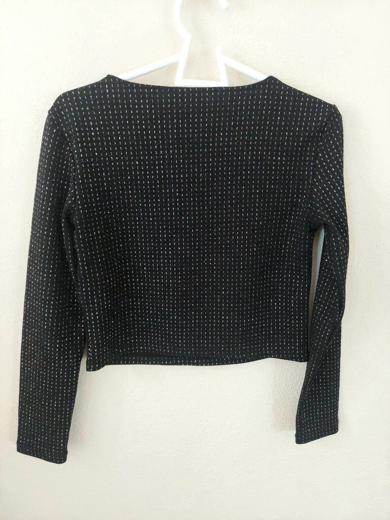 Koton V yaka sim Desenli Abiye crop Bluz - 2