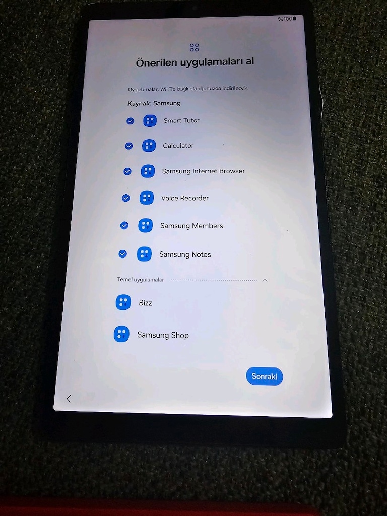 Galaxy Tab A7 Lite Gri renk, hiçbir sorunu yok. - 5