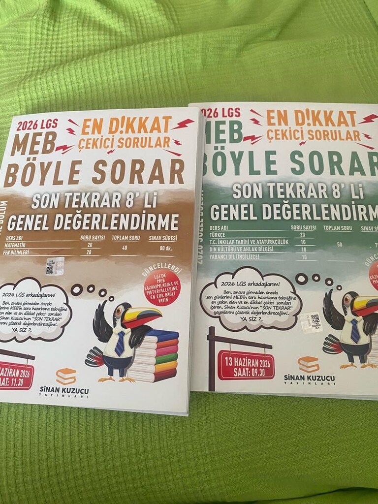 test kitabı LGS Sinan kuzucu hiç kullanılmamış - 2